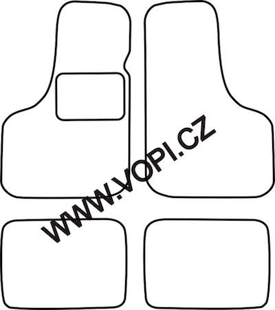 Autokoberce Fiat 126 1972 - 2000 Perfectfit (1378)